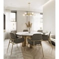 thumbnail image 3 of Design Living 8-Light Gold Iron Chandelier With Glass Shades, 3 of 3
