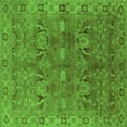 thumbnail image 1 of Ahgly Company Indoor Square Oriental Green Traditional Area Rugs, 5' Square, 1 of 4