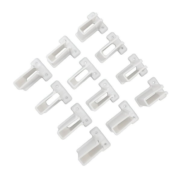 Wire Shelf End Support, White Wire Shelf End Bracket for Closet