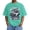 Green, variant on Washed Vintage T Shirts for Men 2026 Summer Casual Short Sleeve Crewneck Los Angeles Car Racing Graphic Tees