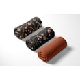 thumbnail image 5 of Sweet Jojo Designs Boho Floral Wildflower Black and Orange Girl Fitted Crib Sheets Set 3 Piece, 5 of 6