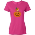 thumbnail image 3 of Inktastic Halloween Chihuahua Pumpkin Women's T-Shirt, 3 of 5