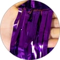 thumbnail image 2 of Haobase 2 Pack 3.28 Ft x 6.56 Ft Tinsel Foil Fringe Curtains, Metallic Foil Curtains Party Photo Backdrop for Wedding Birthday Party Baby Shower Graduation Decorations, 2 of 4