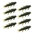 thumbnail image 5 of yotijay 3x8Pcs Soft Fishing Lures Professional Lifelike Grub Jig Artificial Lures Black Green, 5 of 9