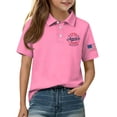 thumbnail image 4 of Grblisyd Boys July 4th Golf Polo Shirts 1776 Short Sleeve Girls Uniform Shirts American Flag Button Down Shirts 2-13 Years, 4 of 6