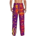 thumbnail image 6 of Cauagu Bright Textured Animal Mens Pajama Pants Sleep & Lounge Pants,PJ Bottoms with Pockets-X-Large, 6 of 7