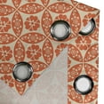 thumbnail image 4 of Ambesonne Geometric Grommet Curtain, Japanese Flowers, 50" x 72", Vermilion Cream, 4 of 6