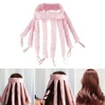 thumbnail image 3 of Curlers Hair Styling Tool Overnight Curls No Heat Curling Rod Lazy Curlers Curling Natural Curls for Use , Pink for Short Hair, 3 of 10