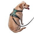 thumbnail image 3 of Lsque Old Green Wooden Dog Harness, No-Pull Pet Harness with 2 Leash Clips, Adjustable Soft Padded Dog Vest with Easy Control Handle for Large Dogs-X-Large, 3 of 9