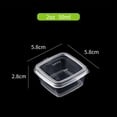 thumbnail image 2 of Duslogis Plastic Souffle Cups,Disposable Clear Leak Proof Sauce Cup With Hinged Lid,Used for Various Sauces,Food Samples,Storage Crafts,2 OZ,Square 50 Pieces, 2 of 7
