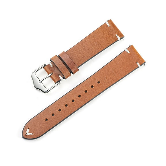 Wristwatch Bands Retro Oil Wax Skin Color Changing Cow Leather Watch Strap Smart Quick Release Leather Strap Watch Accessories 18/20/22Mm