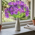thumbnail image 4 of Flores artificiales de seda con tallos falsos de aspecto realista para decoración del hogar, sala de estar, mesa, oficina y bodas – No requieren mantenimiento., 4 of 5
