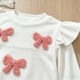thumbnail image 6 of Kogui Toddler Top Long Pants Set Toddler Baby Girl Fall Clothes Outfit Cute Sweatshirts + Pants Set 3 6 9 12 18 Months 2T 3T 4T 5T (White,12-18 Months), 6 of 6