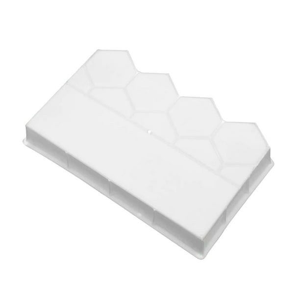 Cerca de jardín de cemento blanco, bricolaje, lecho de peces, camino, pavimentación, patio, reutilizable 6cm de espesor