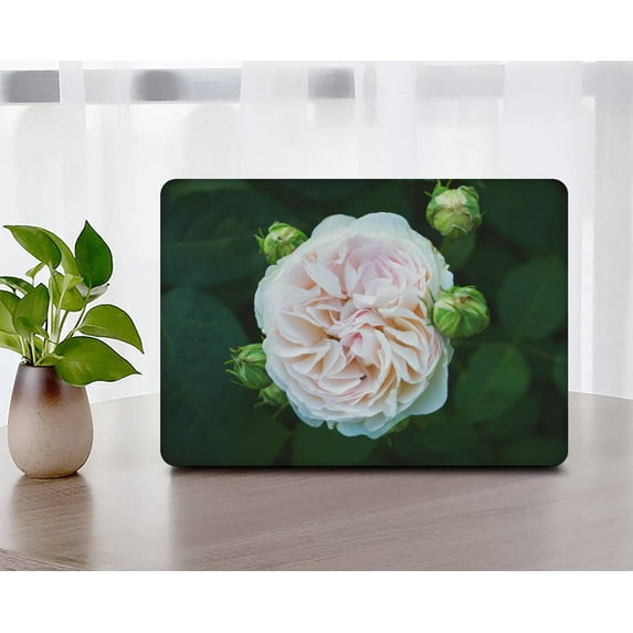 KSK KAISHEK Hard Shell Case Only Compatible 2022.0 Rel. MacBook Air 13.6 inchs m2 with Retina Display Type C Model: A2681 Flower 1625 + Black Keyboard Cover