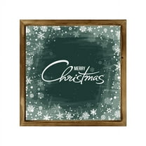Eveokoki Farmhouse Wall Decor Signs For Christmas Decorations - Rustic 16” Wood Christmas Snowflakes Picture Frame - Easy To Hang Indoor Holiday Decor For Your Home
