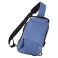 thumbnail image 2 of Bolsa para cámara de lona de alta densidad, impermeable, de gran capacidad, con correa de hombro ancha y cierre con contraseña, para viajes, color azul, 2 of 14