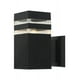 thumbnail image 1 of Lampara Arbotante De Pared Moderno Exterior Negra Cuadrada, 1 of 2