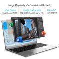 thumbnail image 3 of Coolby 15.6 inch Windows 11 Pro Laptop, IPS 1920x1080, 12GB / 256GB SSD, Intel J4115 Processor, 5GHz WIFI, Full Keyboard, 3 of 7