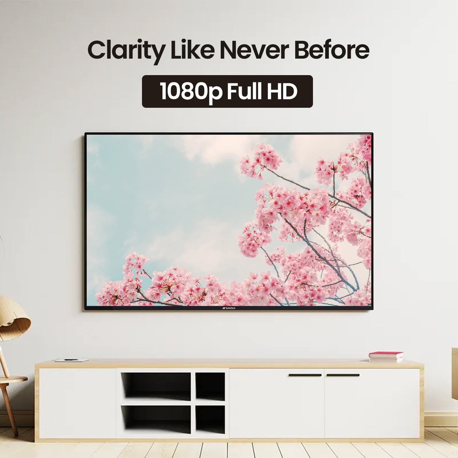 SANSUI 32" 1920 x 1080 LED Bluetooth/Wi-Fi Smart TV , S32VAFW