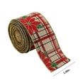 thumbnail image 3 of Qocolhg Christmas Decorations Outdoor Indoor, Christmas Decor Present Ribbon Rolls Christmas Wired Ribbons Christmas Ribbon Gift Wrapping Ribbon Christmas Crafts Wrapping Decoration Gift Ribbons, 3 of 7