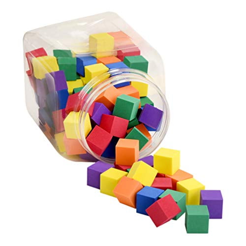 Premium Joy Foam Counting Color Cubes for Kids Size of 1 Inch Set