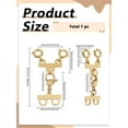 thumbnail image 2 of 1Pcs 304 Stainless Steel Necklace Layering Clasps Golden Necklace Separators Jewelry Clasps Necklace Extenders for Layered Separator Beads Chain Extender Necklaces Bracelet 37mm, 2 of 3