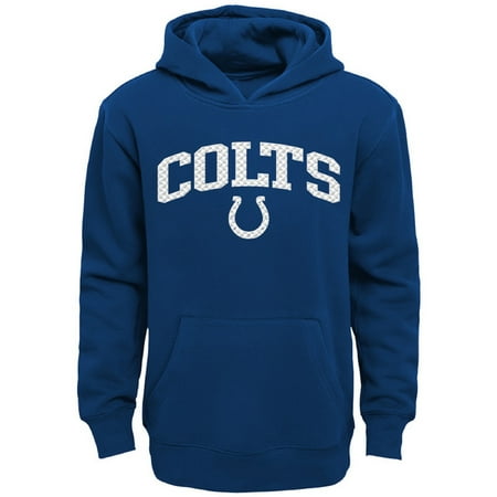 Indianapolis Colts Hoodie - Youth Royal Indianapolis Colts Clear Gel Fleece Hoodie