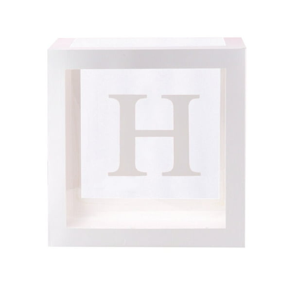 Letter Boxes Birthday Decorations Letter A- Z Transparent Gift Boxes Kid Birthday Baby Decoration