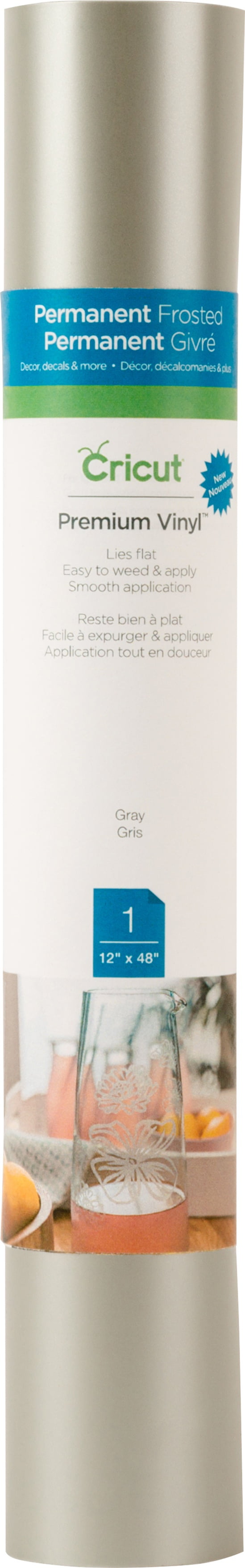 Cricut Basic Vinyl, Grey, 12" x 48"