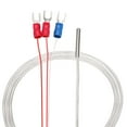 thumbnail image 1 of Sonda de temperatura RTD PT100 con cable de 3 hilos termopar de acero inoxidable 100cm (3.3ft) (Rango de temperatura: -20~420°C), 1 of 4