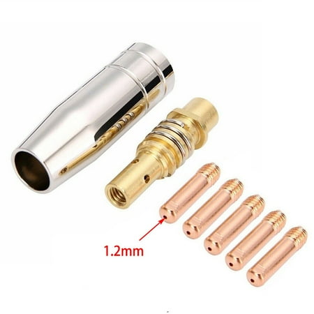 

Mig Contact Tip Consumables 7PCS MIG Welding MB15 15AK Contact Tip 0.8/1.0/1.2mm 1.2mm