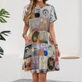 thumbnail image 2 of Hilma Af Klint Montage Women's Dress Short Sleeve Summer Sundress Summer Women Clothes, 2 of 7