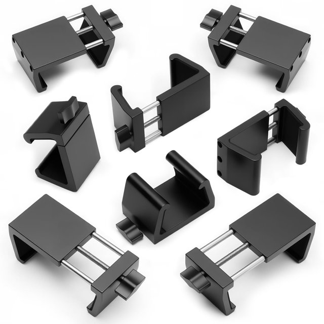 Blasoul Clips de aluminio resistentes para muebles de exterior, 8 piezas
