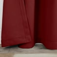 thumbnail image 3 of Blackout Solid Curtain Panels, Set of 4, 52" x 63", Sangria, 3 of 10