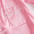thumbnail image 7 of QUOTAY Girls Pajamas Summer 2 Piece Set Casual Short Sleeve Button Down Lapel Collar Top and Shorts Comfy Wear for Toddler Kids Pink，9-10 Years, 7 of 7