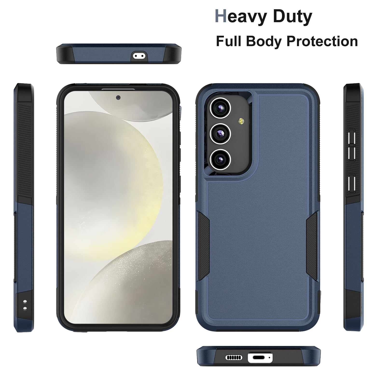 for Galaxy S24,S24 Plus,S24 Ultra Case,Njjex Heavy Duty Shockproof