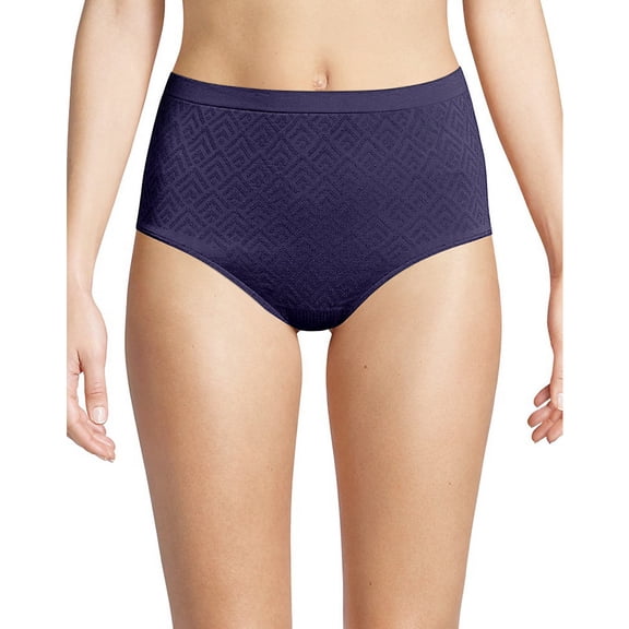 Bali Comfort Revolution Microfiber Brief, 3-Pack Blushing Pink/Galactic Red/Timeless Purple Retro 6/7 Women's