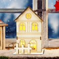 thumbnail image 3 of Mini Maison de Poupée de Noël Miniature avec Lumières LED Maison de Bricolage de Noël avec Lumières Décorations de Noël Intérieures Bâtiment de Collection de Noël Régulier, 3 of 9