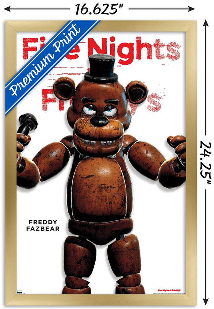 Five Nights at Freddy's - Freddy Feature Series Wall Poster, 14.725" x 22.375" Framed