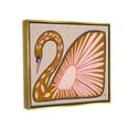 thumbnail image 4 of Stupell Industries Boho Patterned Swan Animals & Insects Painting Gold Floater Framed Canvas Art Print Wall Art, 21 x 17, 4 of 10