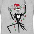thumbnail image 2 of Women's The Nightmare Before Christmas Jack Christmas Lights Graphic Tee Athletic Heather 2X Large, 2 of 4