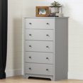 thumbnail image 1 of South Shore Vito 5-Drawer Chest for Adult, in Soft Gray, 1 of 11