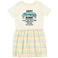 thumbnail image 3 of Inktastic Happy Birthday, Mommy I'm the Best Ever in Blue Girls Toddler Dress, 3 of 5