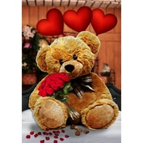 America Forever Flags Double Sided House Flag - Tender Loving Teddy - 28 x 40 Inches, Happy Valentine's Day Love Hearts House Flag, Seasonal Yard Outdoor Holiday Decorative Flag