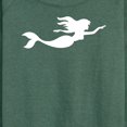 thumbnail image 3 of Instant Message - Mermaid Silhouette - Women's Lightweight French Terry Long Sleeve Shirt, 3 of 6