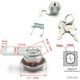 thumbnail image 3 of Cerradura de leva zhang ming con clip rápido para caja registradora Metal, 3 of 5