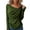 Green, variant on Women's Casual Long Sleeve Solid Color T Shirt for Everyday Wear - Soft Comfort Top for Spring Autumn Seasons, L, Green