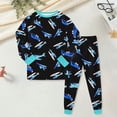 thumbnail image 2 of 1-10 Year Boys Girls' 2-Piece Pajamas Set Long Sleeve Sleepwear Pjs For Kids and Toddler Boys Girls Casual Homewear,8-9 Years, 2 of 6