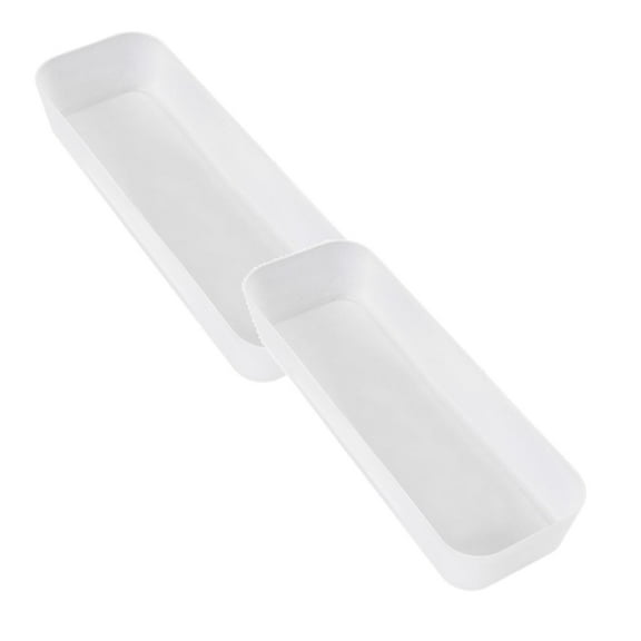 2Pcs Kitchen Drawer Organizer Expandable Silverware Organizer/Utensil Holder And Cutlery Tray Spoon Cutlery Tableware Storage Tray Holder Kitchen Drawer Organizer M Home Textile Storage